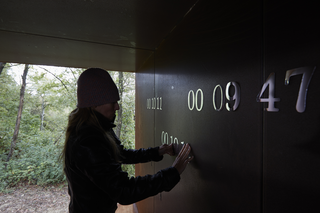 L'alcòva d'acciaio di Umberto Cavenago, Barbara De Ponti sets her work Time map, inside L'alcòva d'acciaio on the occasion of the fourth edition of Prière de toucher, project conceived and curated by Ermanno Cristini, Photo @ Bart Herreman